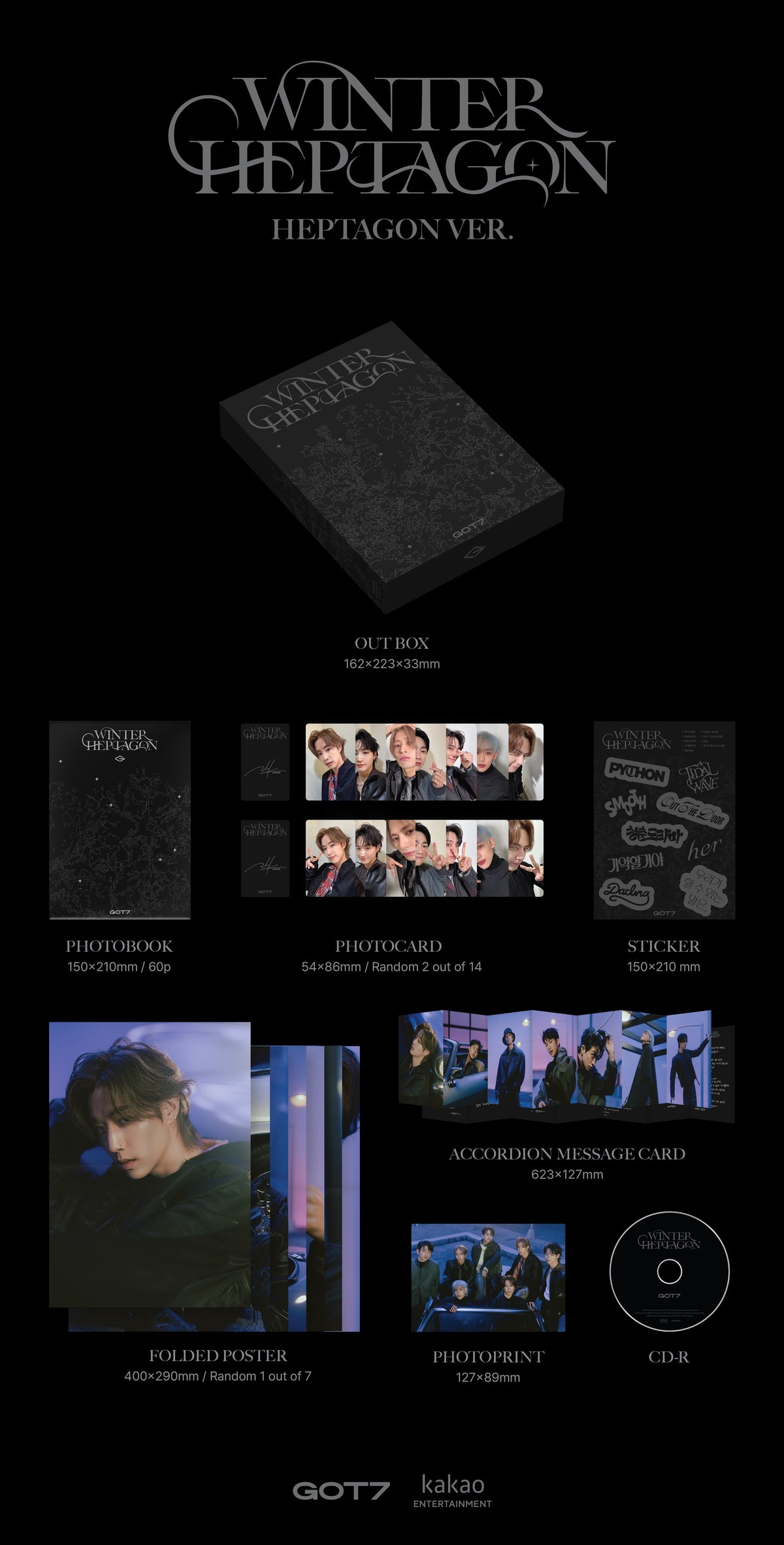 GOT7 13th Mini Album 'WINTER HEPTAGON'