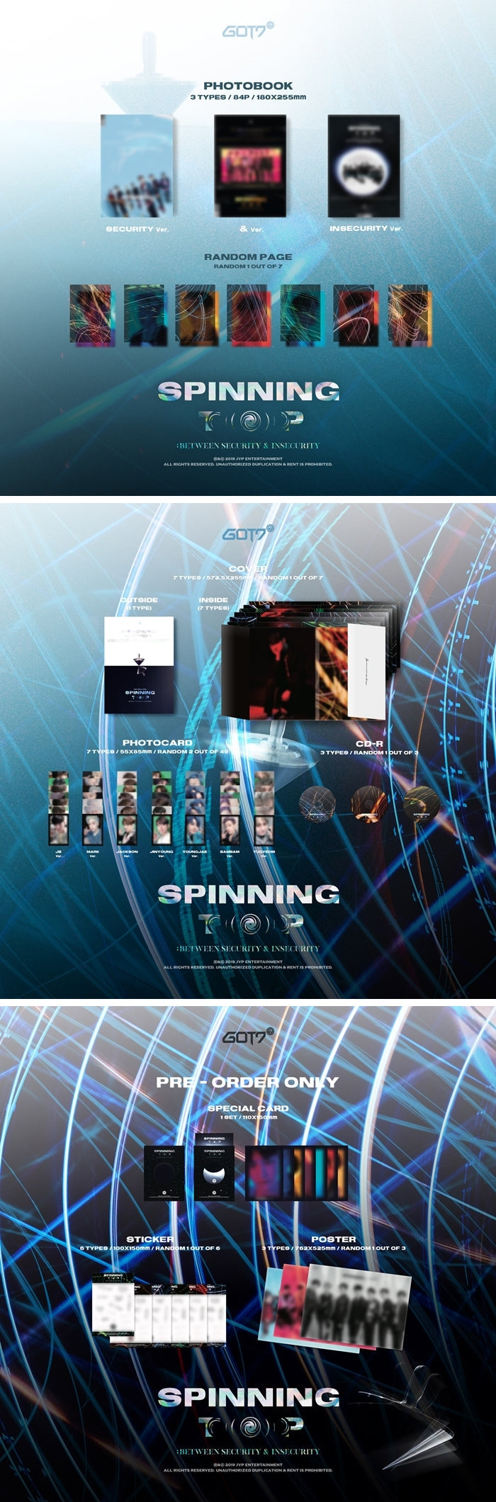 GOT7 9th Mini Album 'SPINNING TOP : BETWEEN SECURITY & INSECURITY'