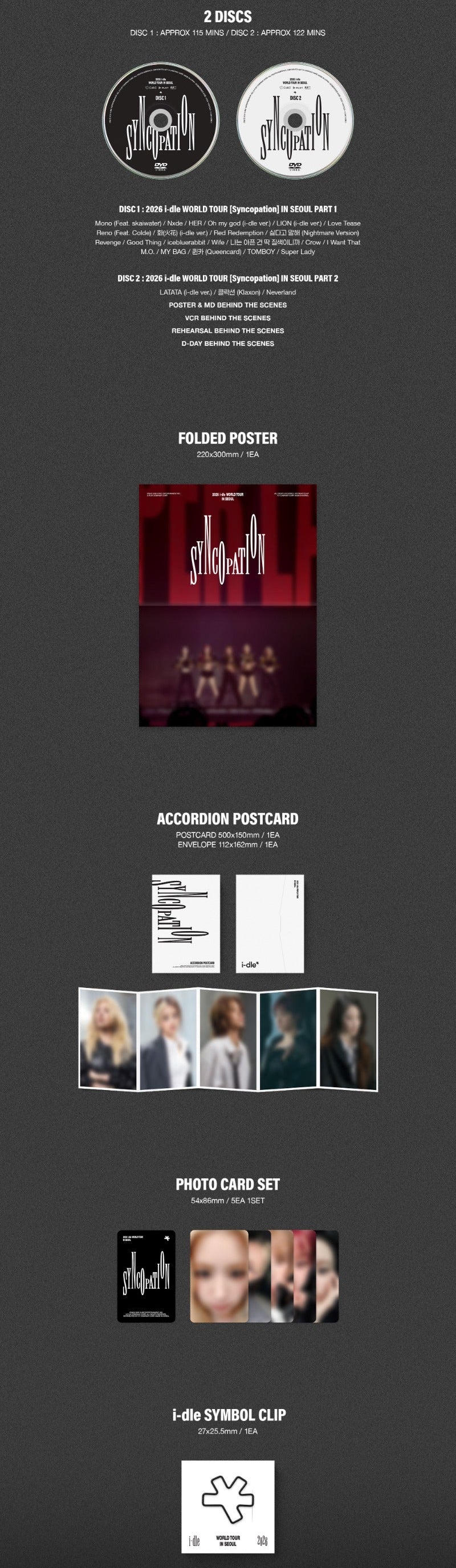 [PREORDER] i-dle 2026 WORLD TOUR 'Syncopation' IN SEOUL DVD