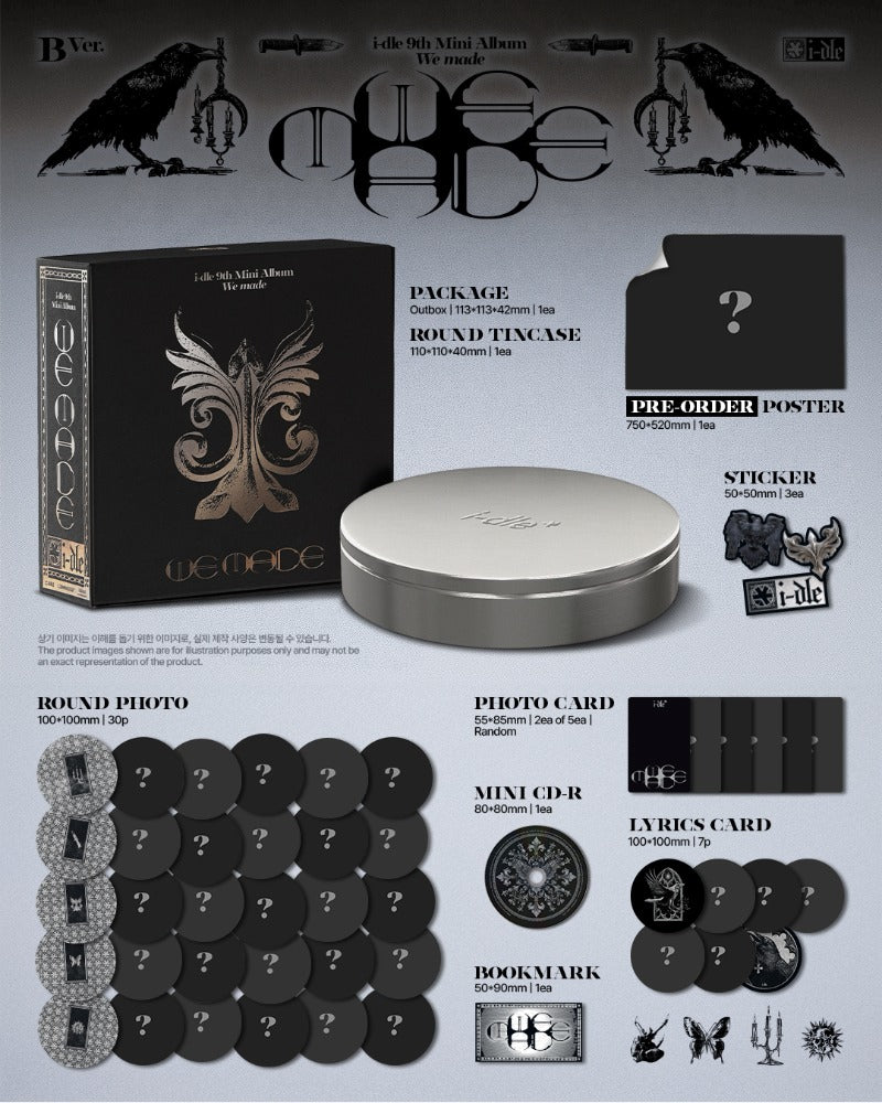 [PREORDER i-dle 9th Mini Album 'We made' (B Ver.)