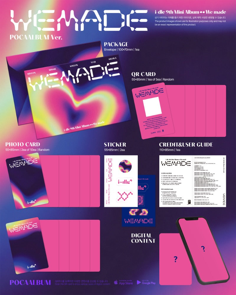 [PREORDER] i-dle 9th Mini Album 'We made' (POCAALBUM Ver.)
