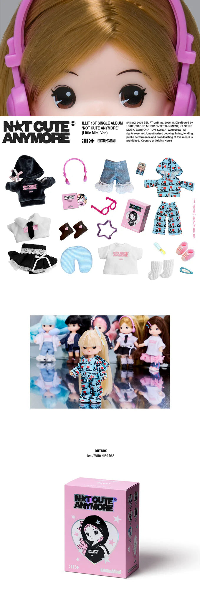 ILLIT 1st Single Album 'NOT CUTE ANYMORE' (Little Mimi Ver.)