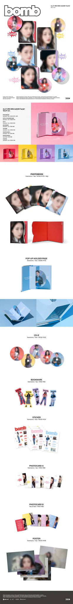 ILLIT 3rd Mini Album 'bomb' (GLLIT Ver.)