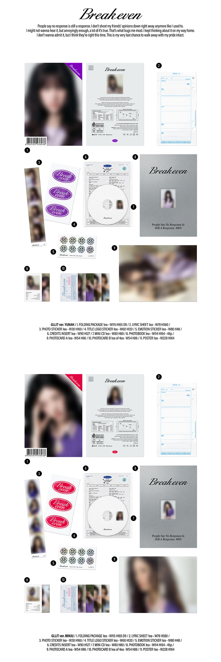 [PREORDER] ILLIT 5th Mini Album 'BREAK EVEN' (GILLIT Ver.)