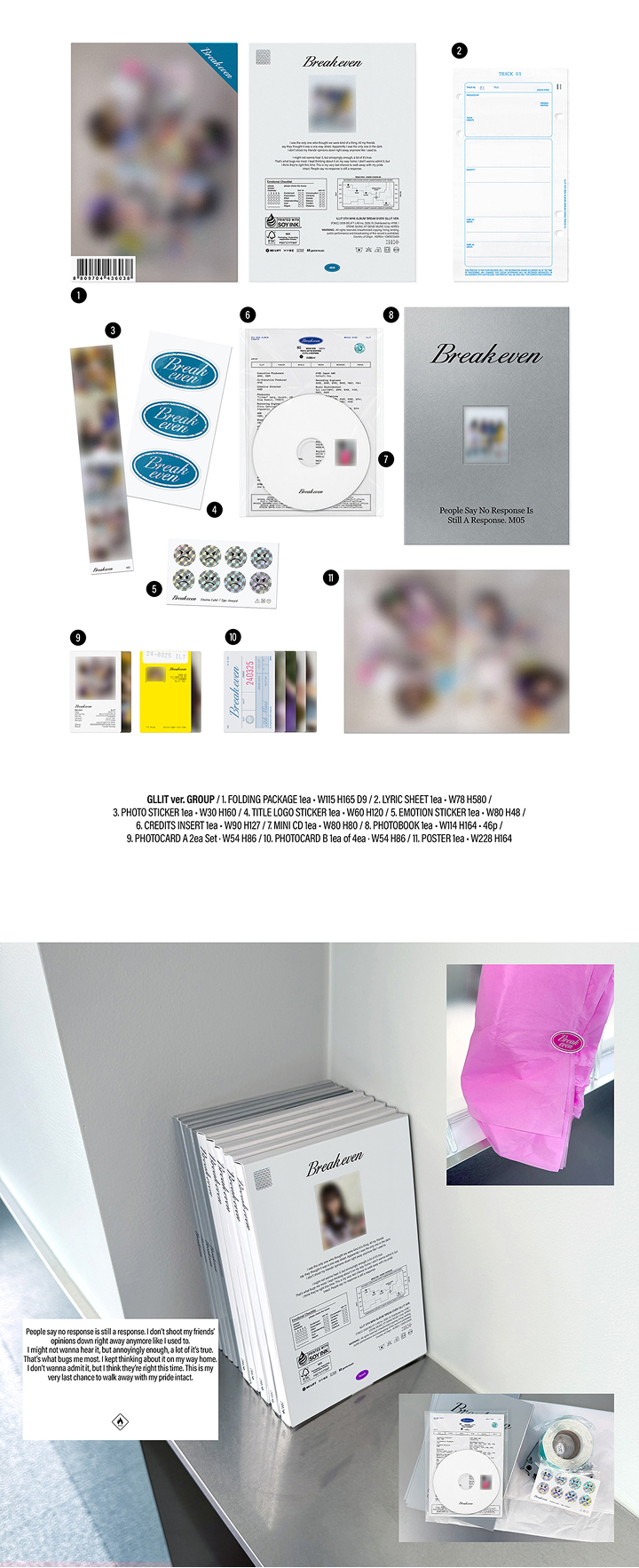 [PREORDER] ILLIT 5th Mini Album 'BREAK EVEN' (GILLIT Ver.)