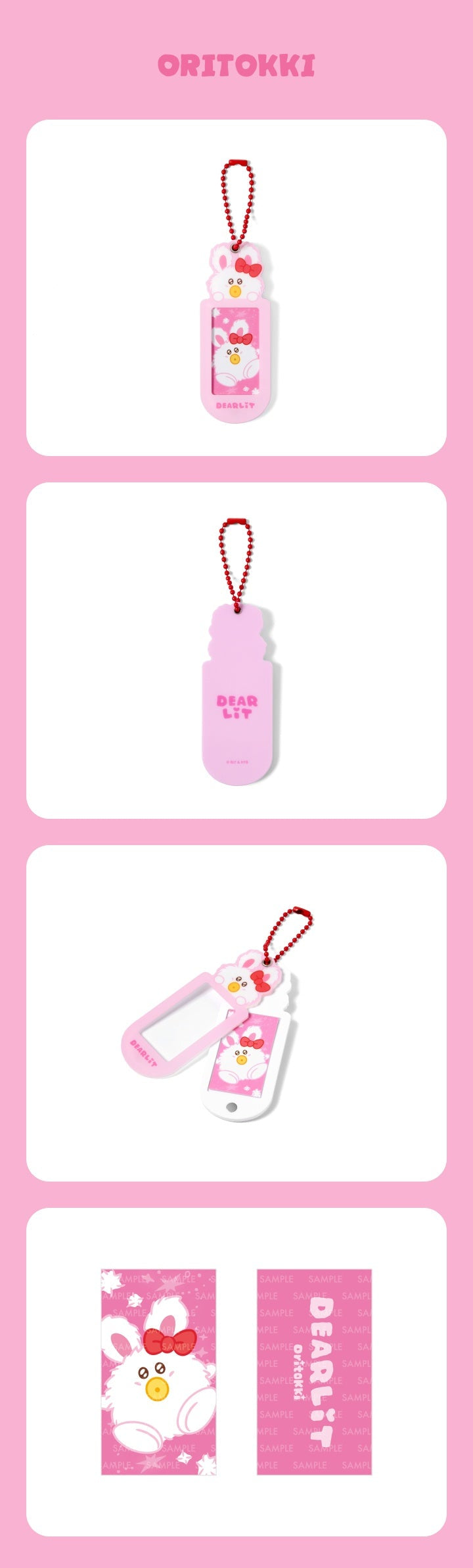 [PREORDER] ILLIT 'DEARLIT’ Official Merch – Name Tag Keyring