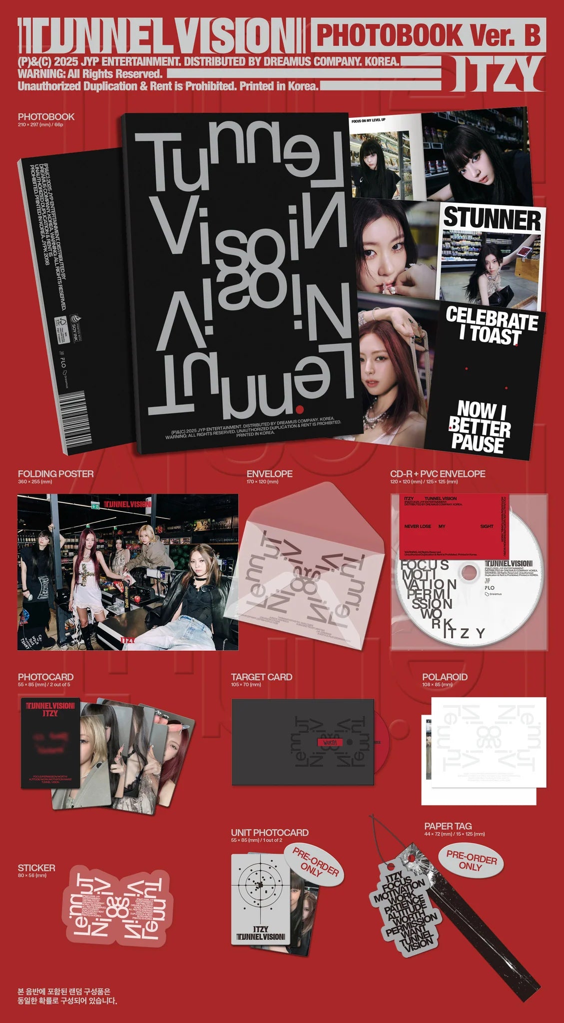 ITZY 11th Mini Album 'TUNNEL VISION' (Photobook Ver.)