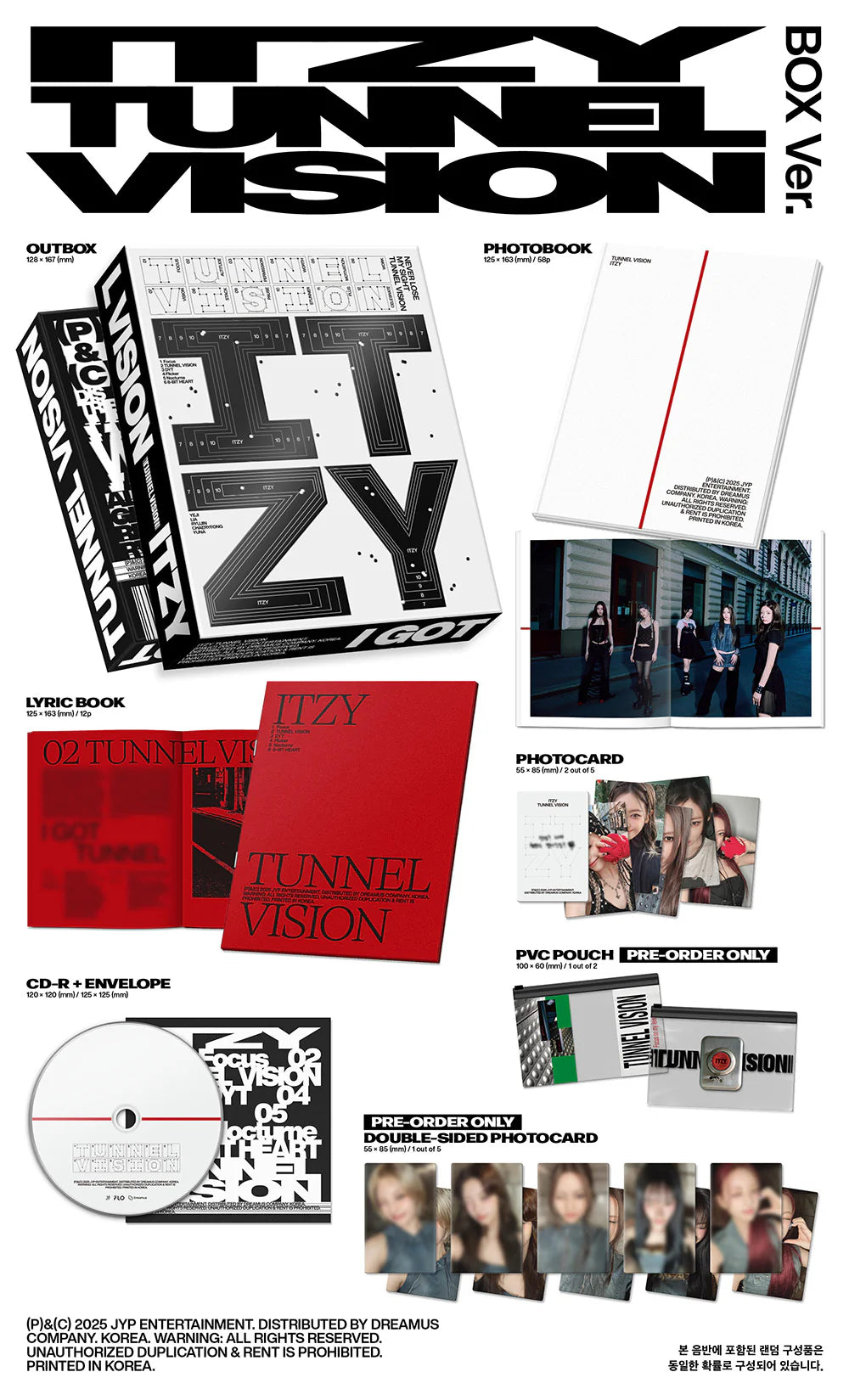 ITZY 11th Mini Album 'TUNNEL VISION' (Box Ver.)