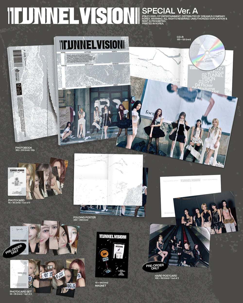 ITZY 11th Mini Album 'TUNNEL VISION' (Special Ver.)