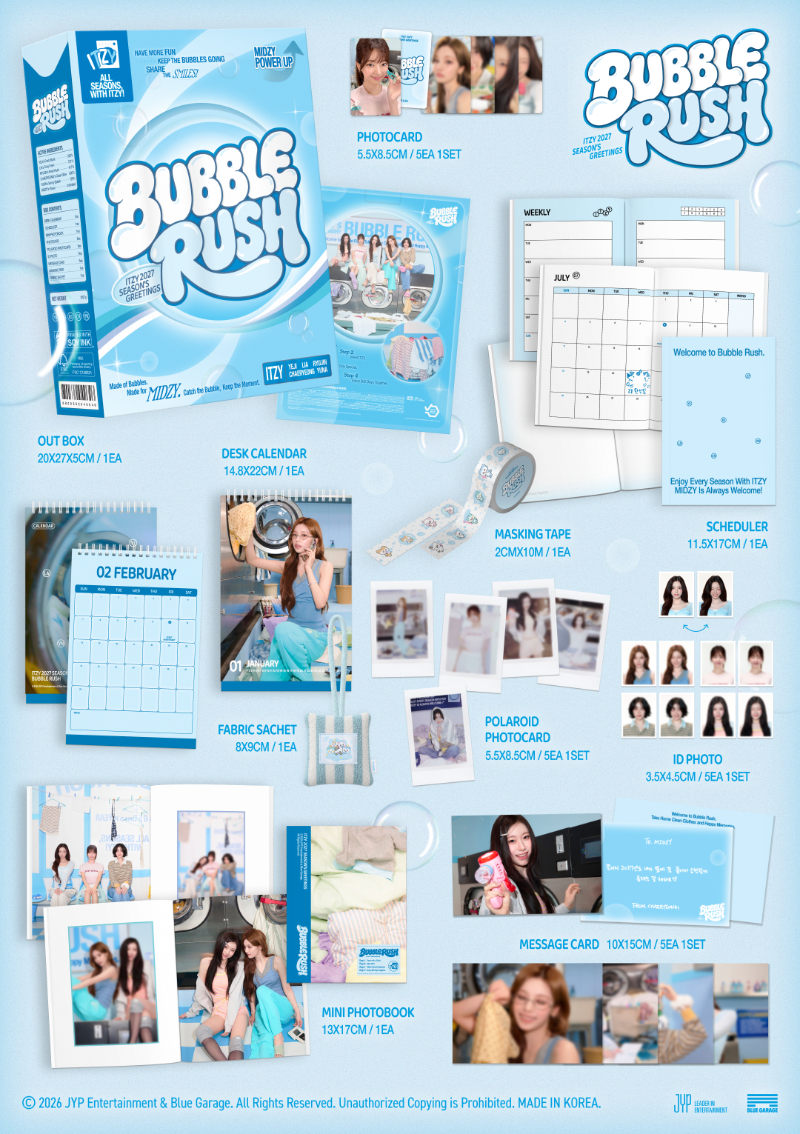[PREORDER] ITZY 2027 Season's Greetings 'BUBBLE RUSH'