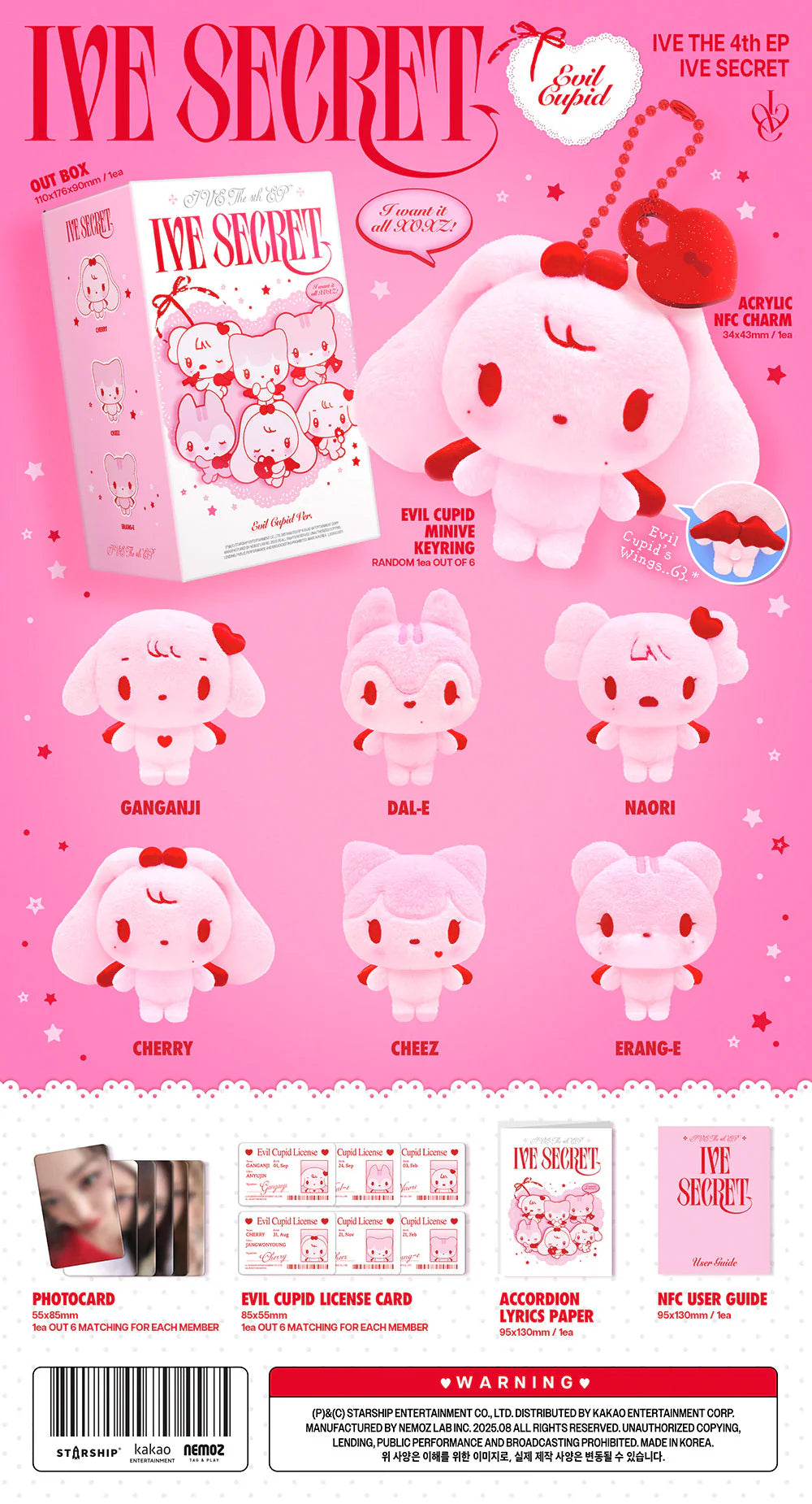 IVE 4th Mini Album 'IVE SECRET' (Evil Cupid Ver.)