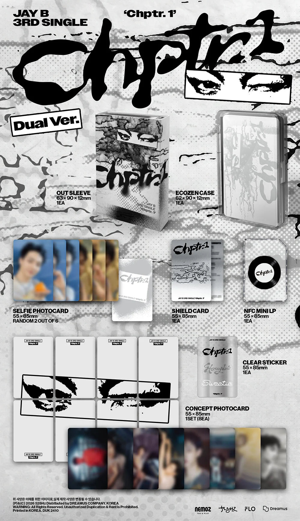 [PREORDER] JAY B (GOT7) 3rd Single Album 'Chptr. 1' (Dual Ver.)