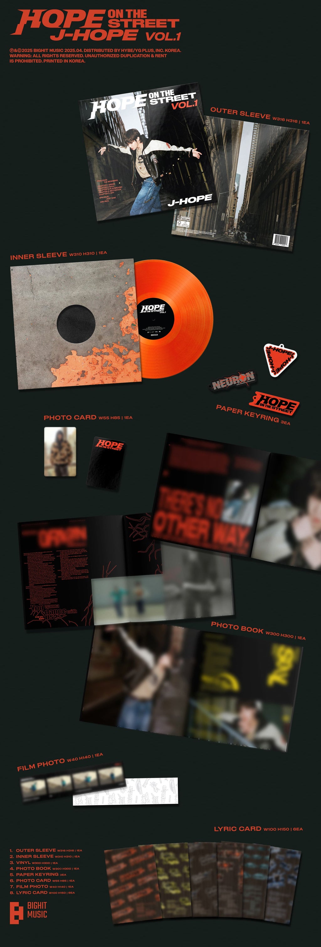 j-hope 'HOPE ON THE STREET VOL.1' (LP Ver.)