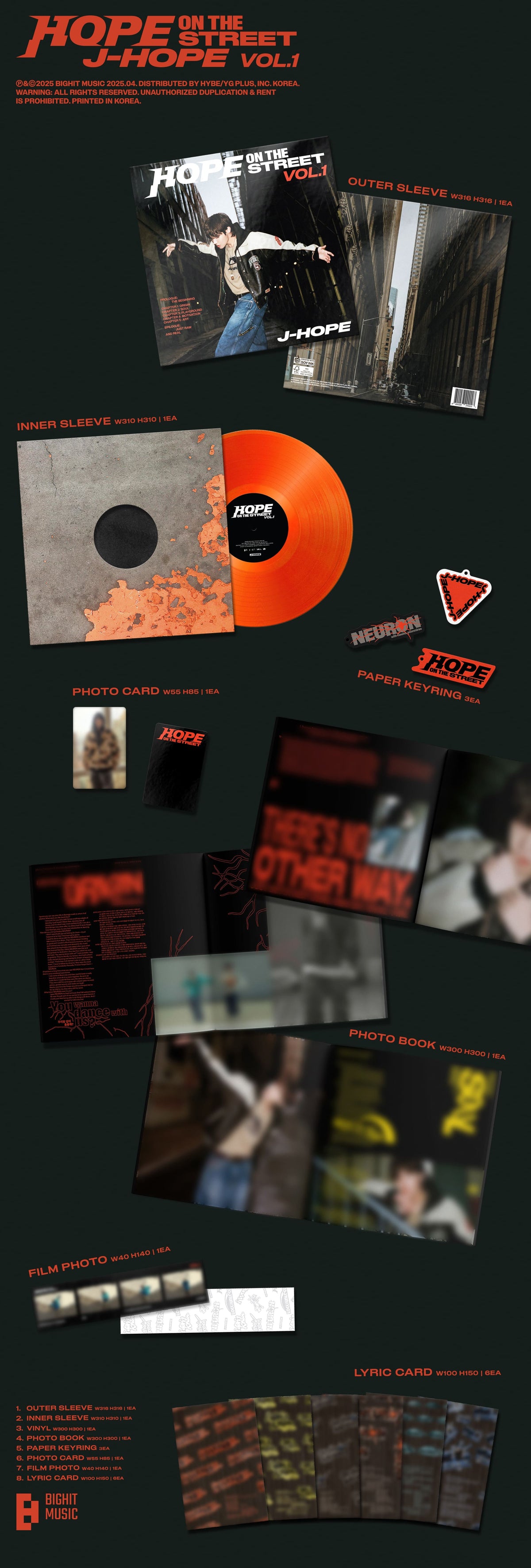 j-hope 'HOPE ON THE STREET VOL.1' (LP Ver.)