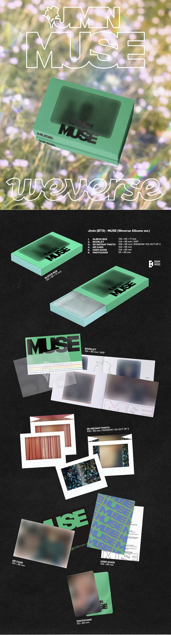 Jimin 2nd Album 'MUSE' (Weverse Albums Ver.)