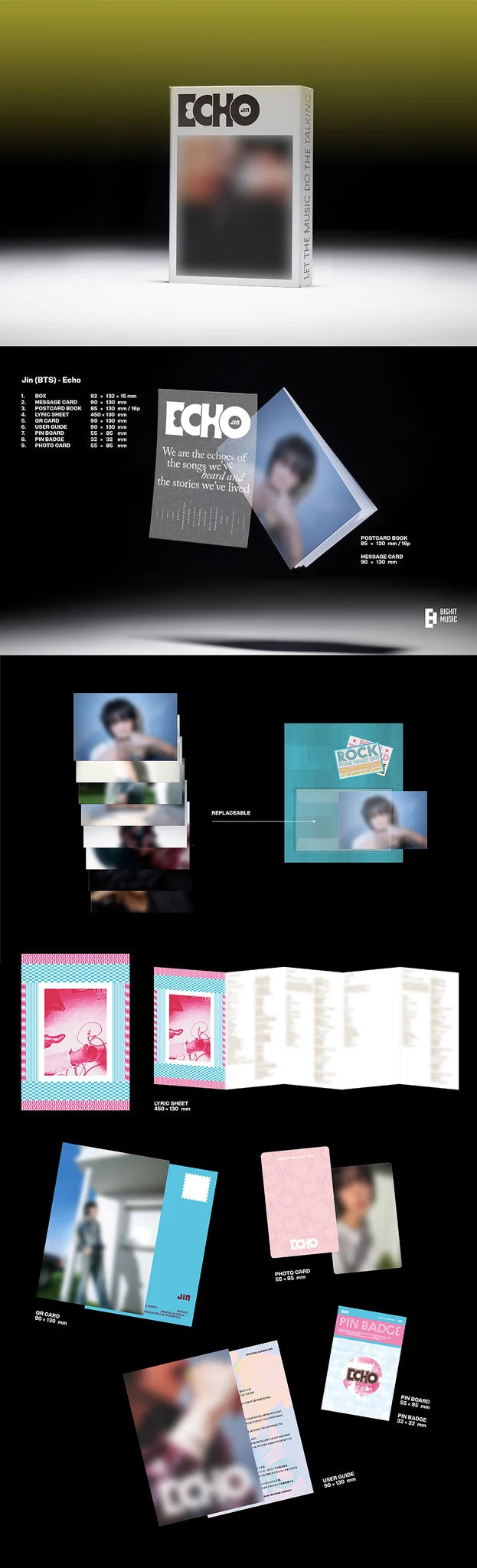 JIN 2nd Mini Album 'Echo' (Weverse Albums Ver.)