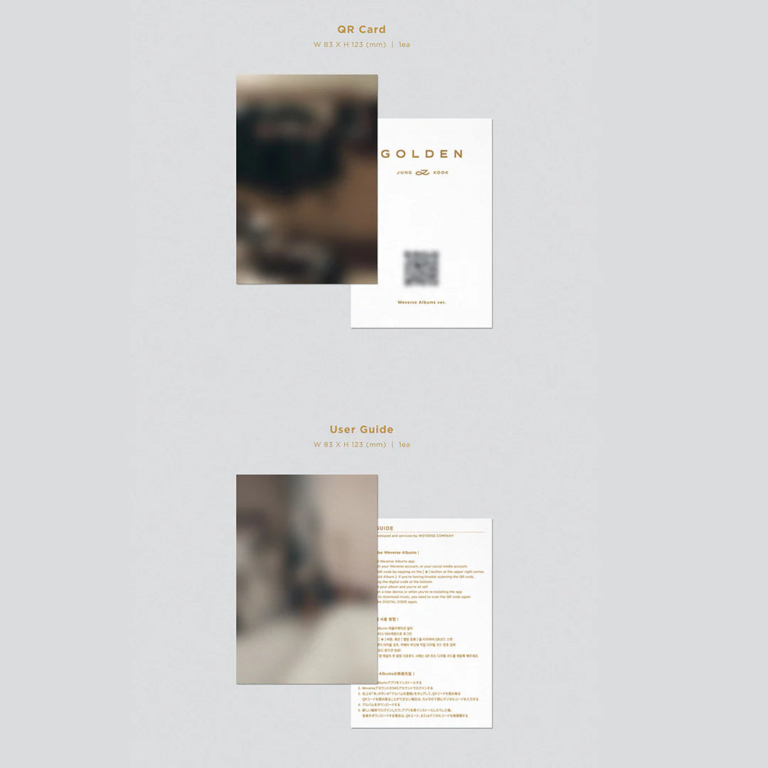 JUNGKOOK (BTS) 1st Album 'GOLDEN' (Weverse Albums ver.)