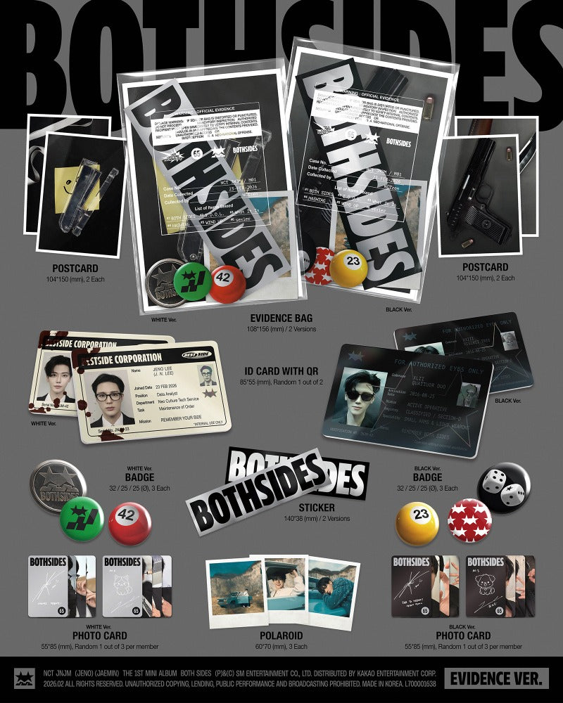NCT JNJM 1st Mini Album 'BOTH SIDES' (Evidence Ver.)