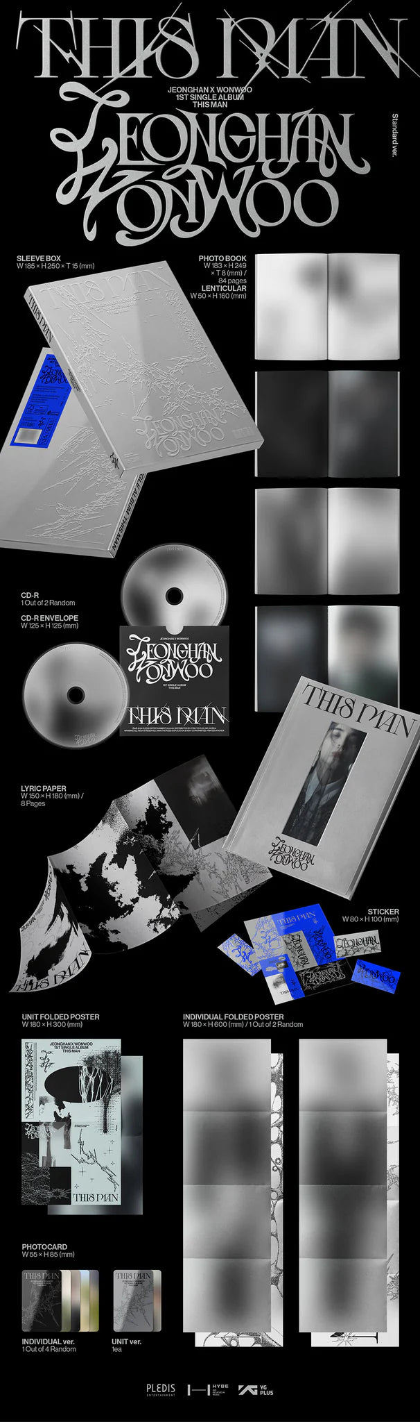 JEONGHAN X WONWOO (SEVENTEEN) 1st Single Album 'THIS MAN'