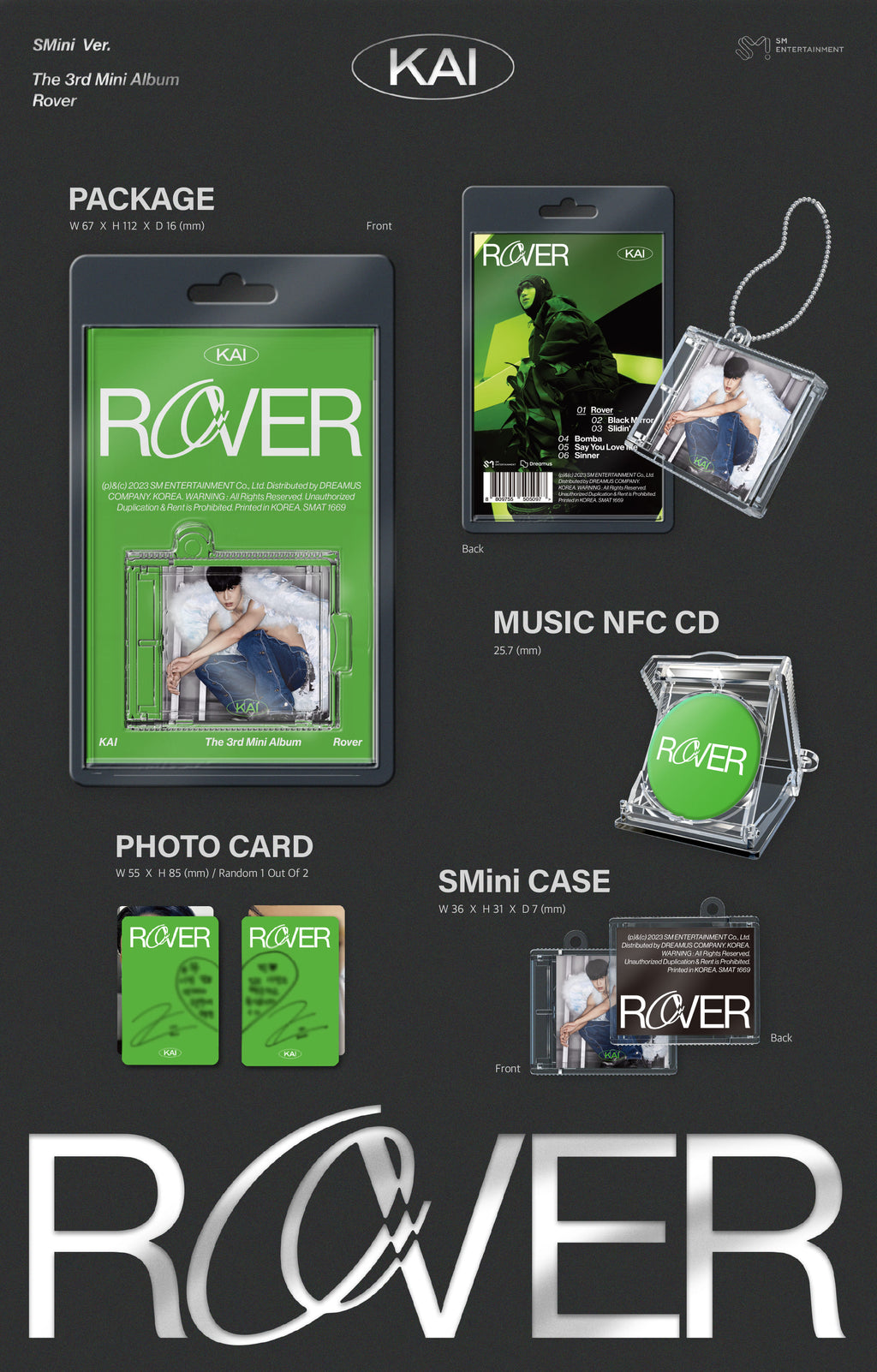 KAI 3rd Mini Album 'Rover' (SMini Ver.)