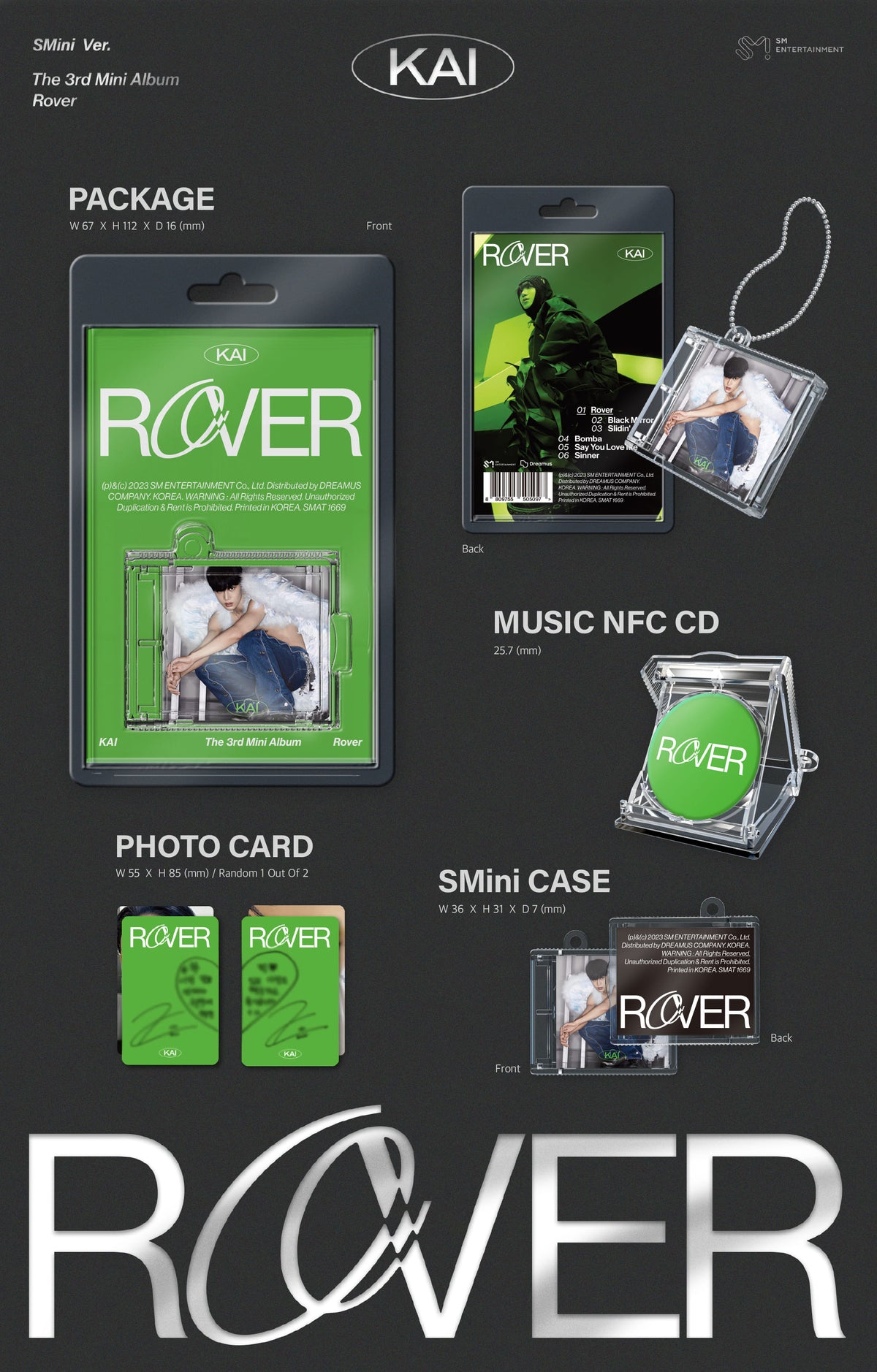 KAI 3rd Mini Album 'Rover' (SMini Ver.)