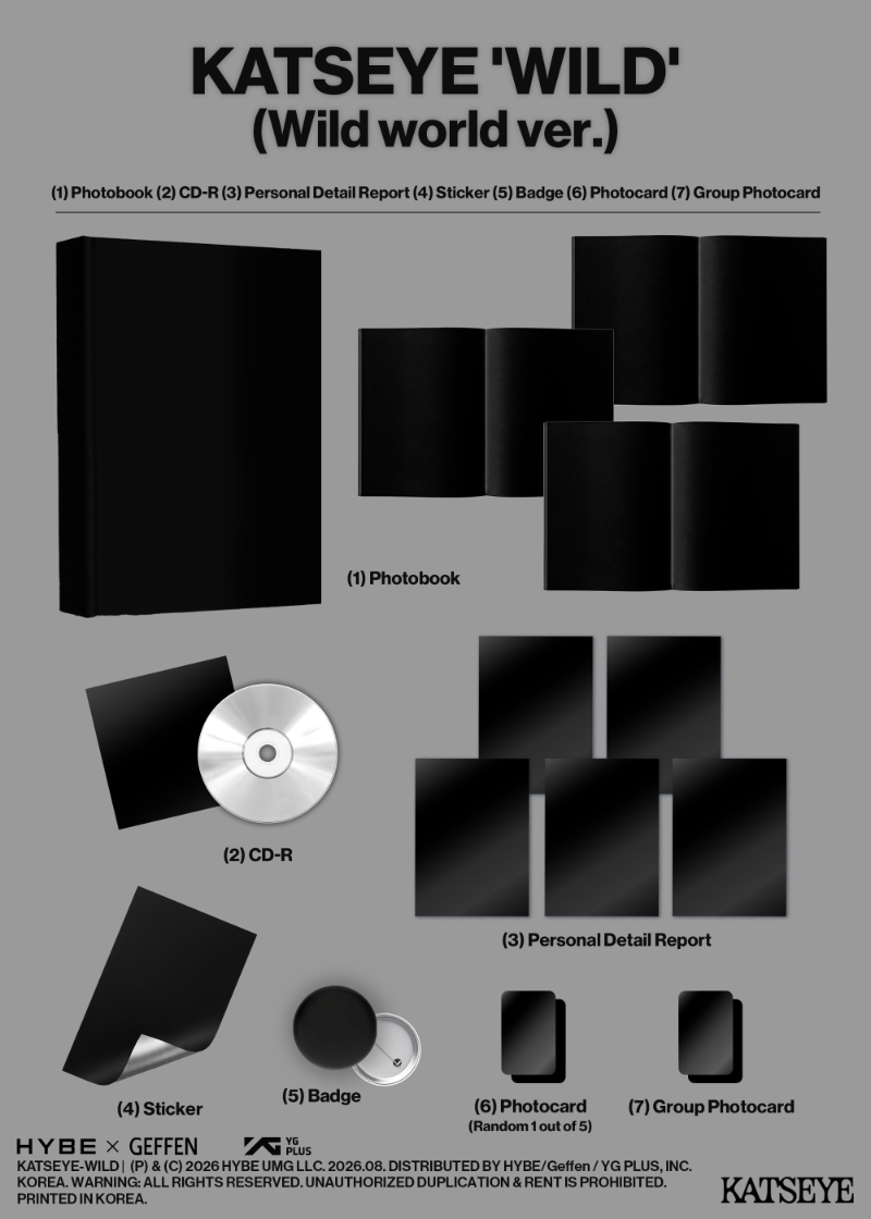 [PREORDER] KATSEYE 3rd MIni Album 'WILD'