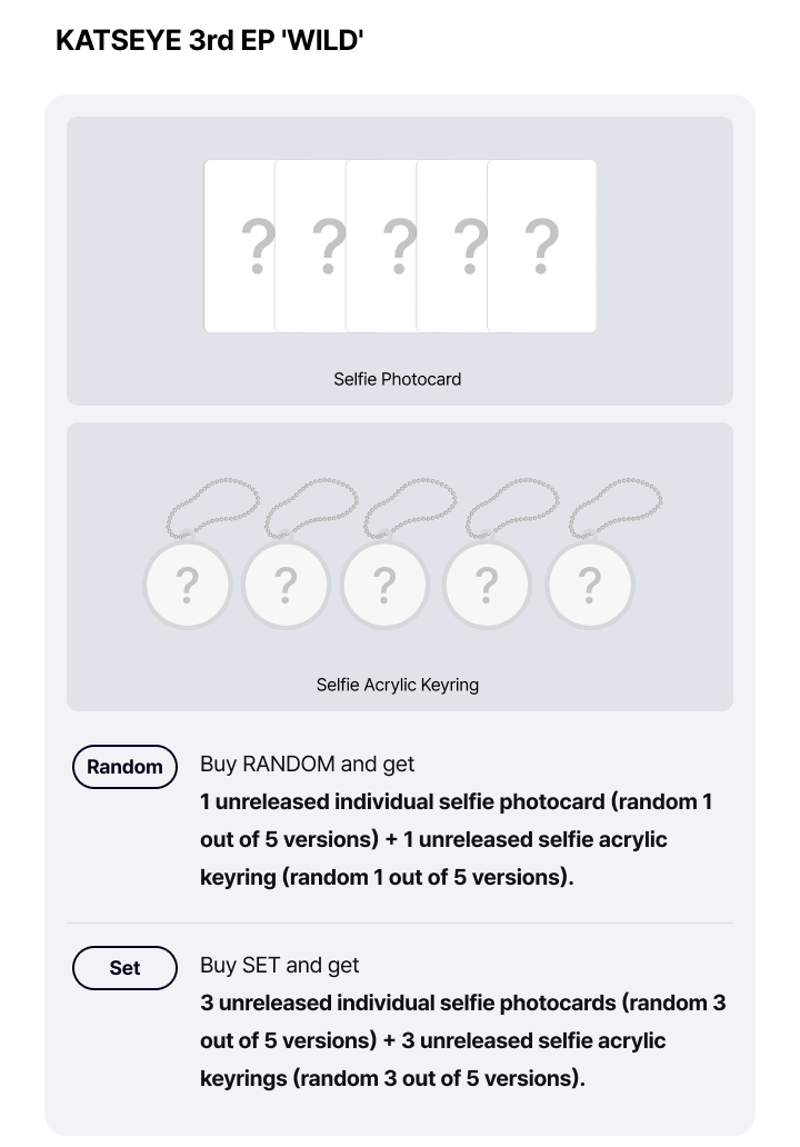 [PREORDER] KATSEYE 3rd MIni Album 'WILD'