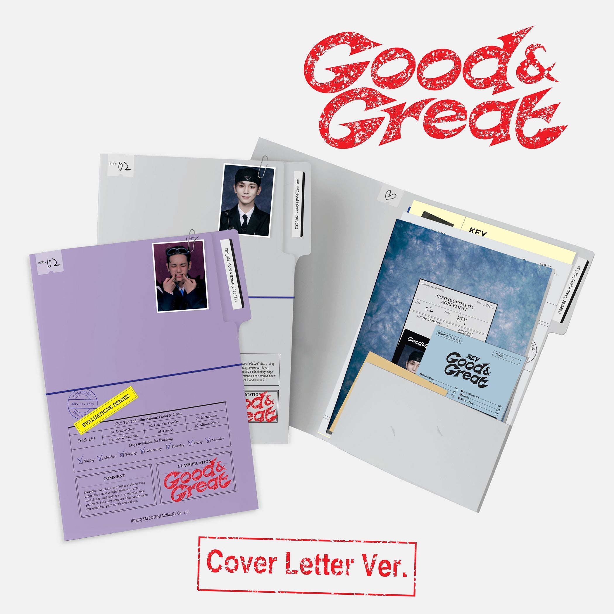 KEY (SHINee) 2nd Mini Album 'Good & Great' (Cover Letter Ver.)