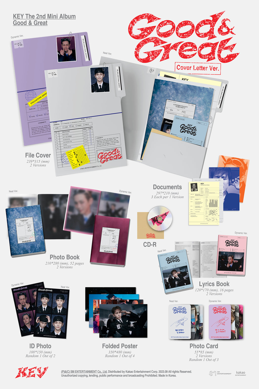 KEY (SHINee) 2nd Mini Album 'Good & Great' (Cover Letter Ver.)
