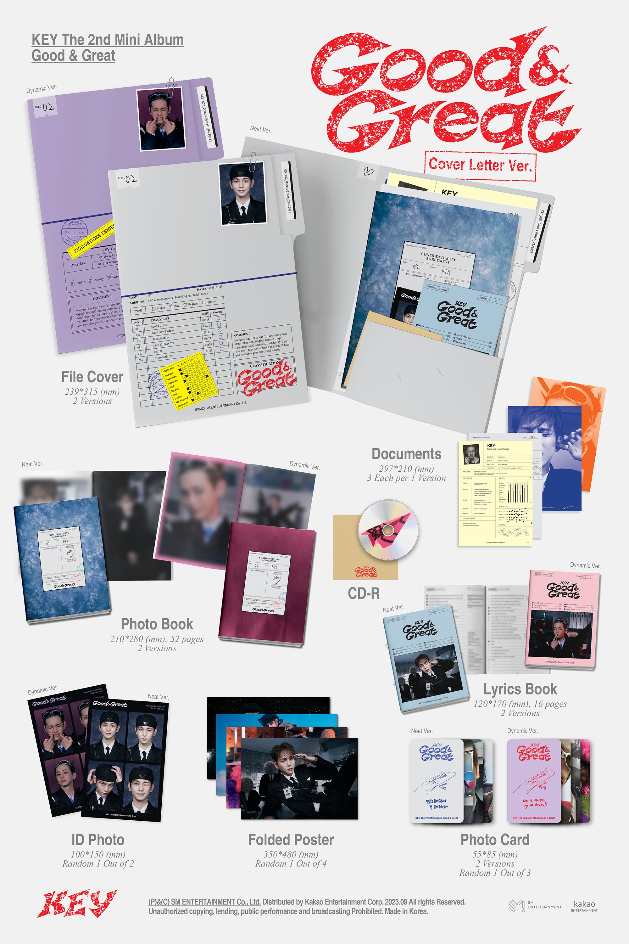 KEY (SHINee) 2nd Mini Album 'Good & Great' (Cover Letter Ver.)