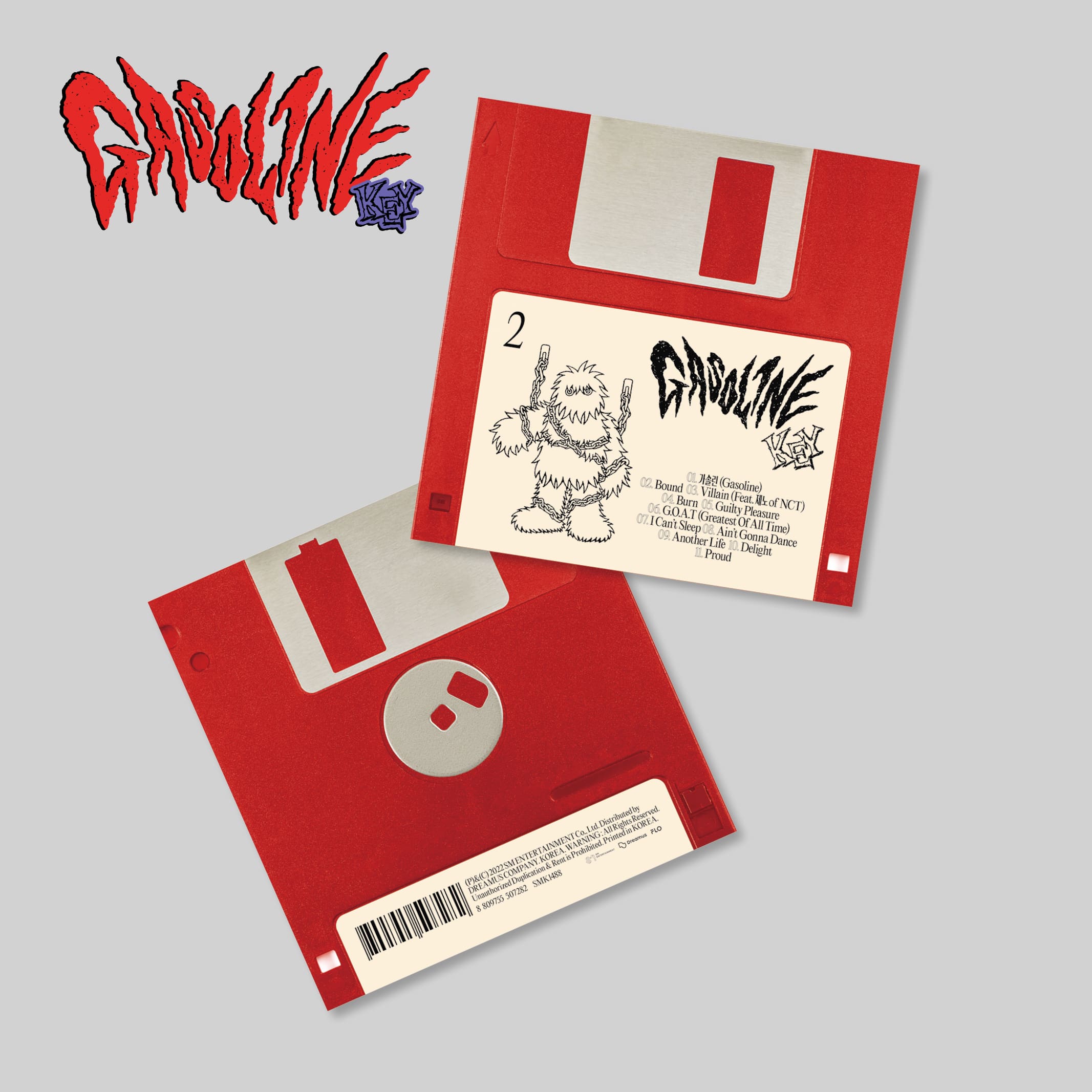 KEY (SHINee) 2nd Album 'Gasoline' (Floppy Ver.)