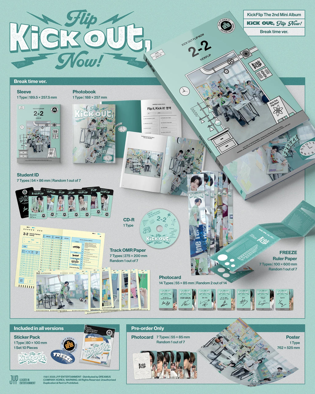 KickFlip 2nd Mini Album 'Kick Out, Flip Now!'