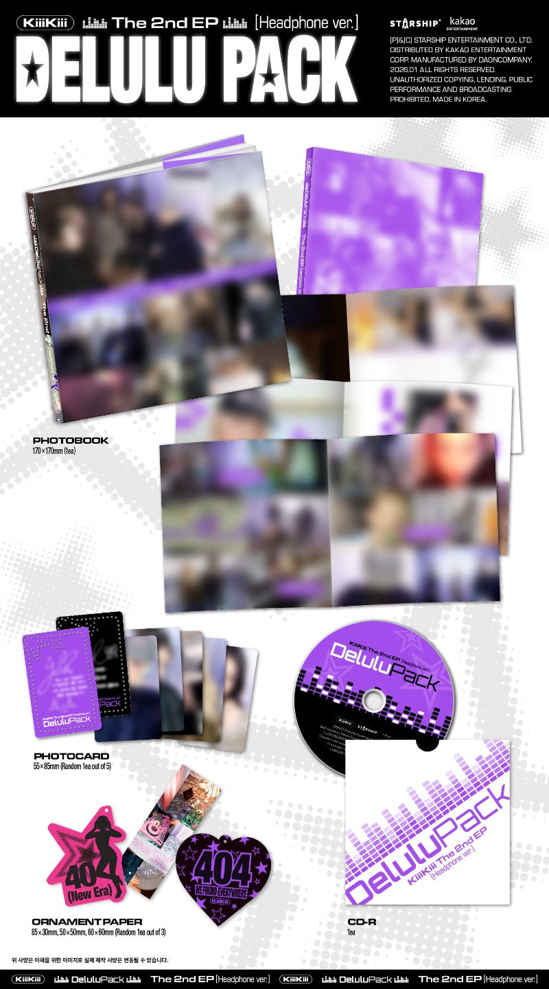 KiiiKiii The 2nd Mini Album 'Delulu Pack'