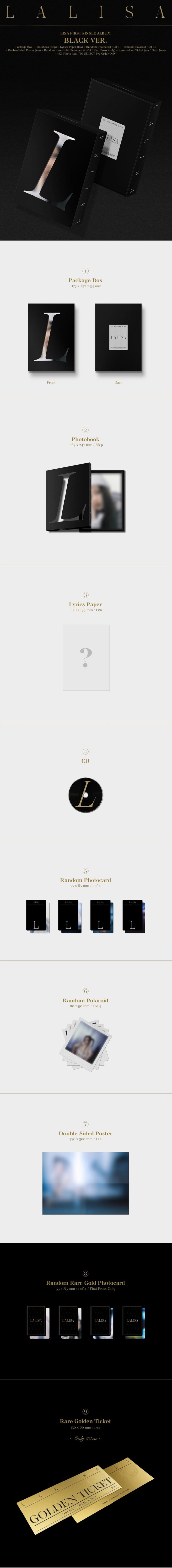 LISA 1st Single Album 'LALISA'