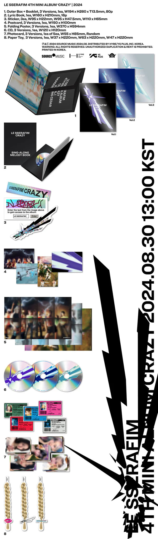 LE SSERAFIM 4th Mini Album 'CRAZY'
