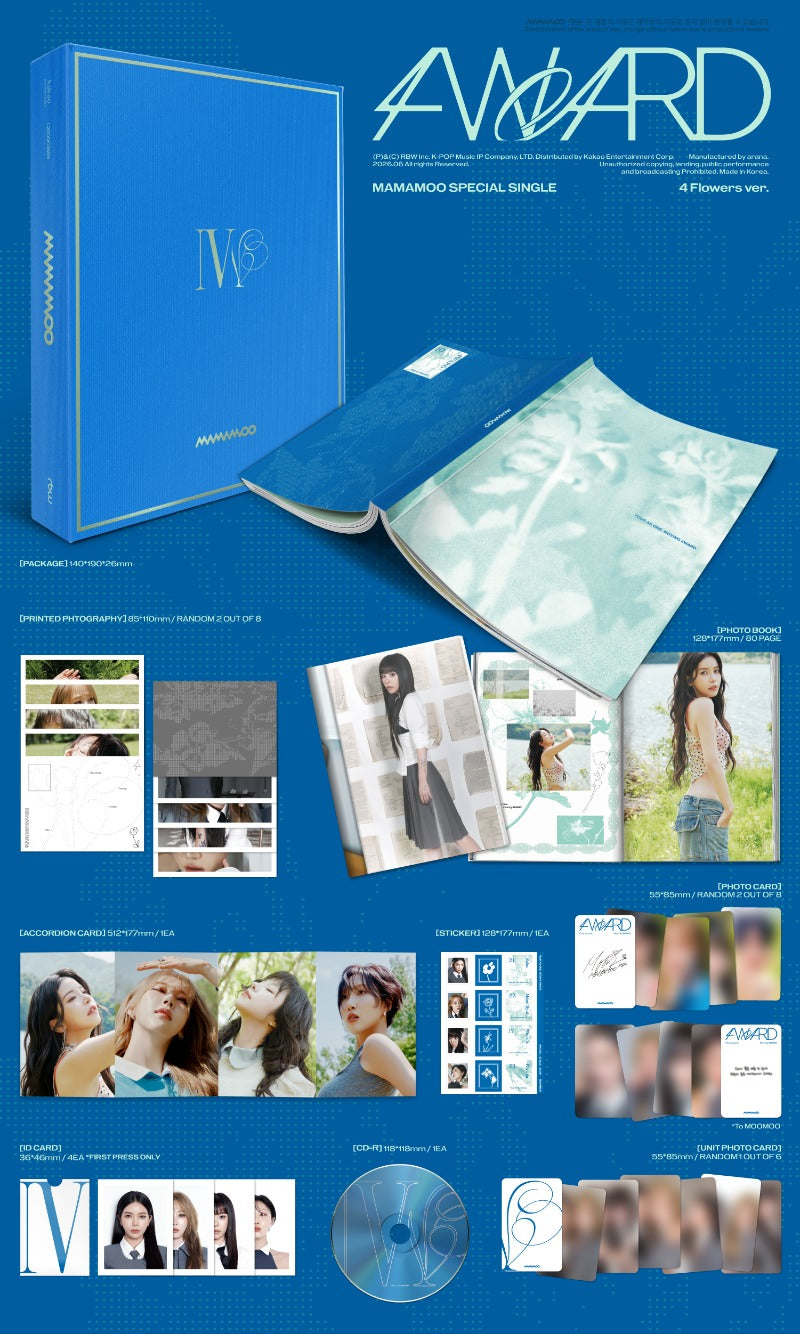 [PREORDER] MAMAMOO Special Single '4WARD' (4 Flowers ver.)