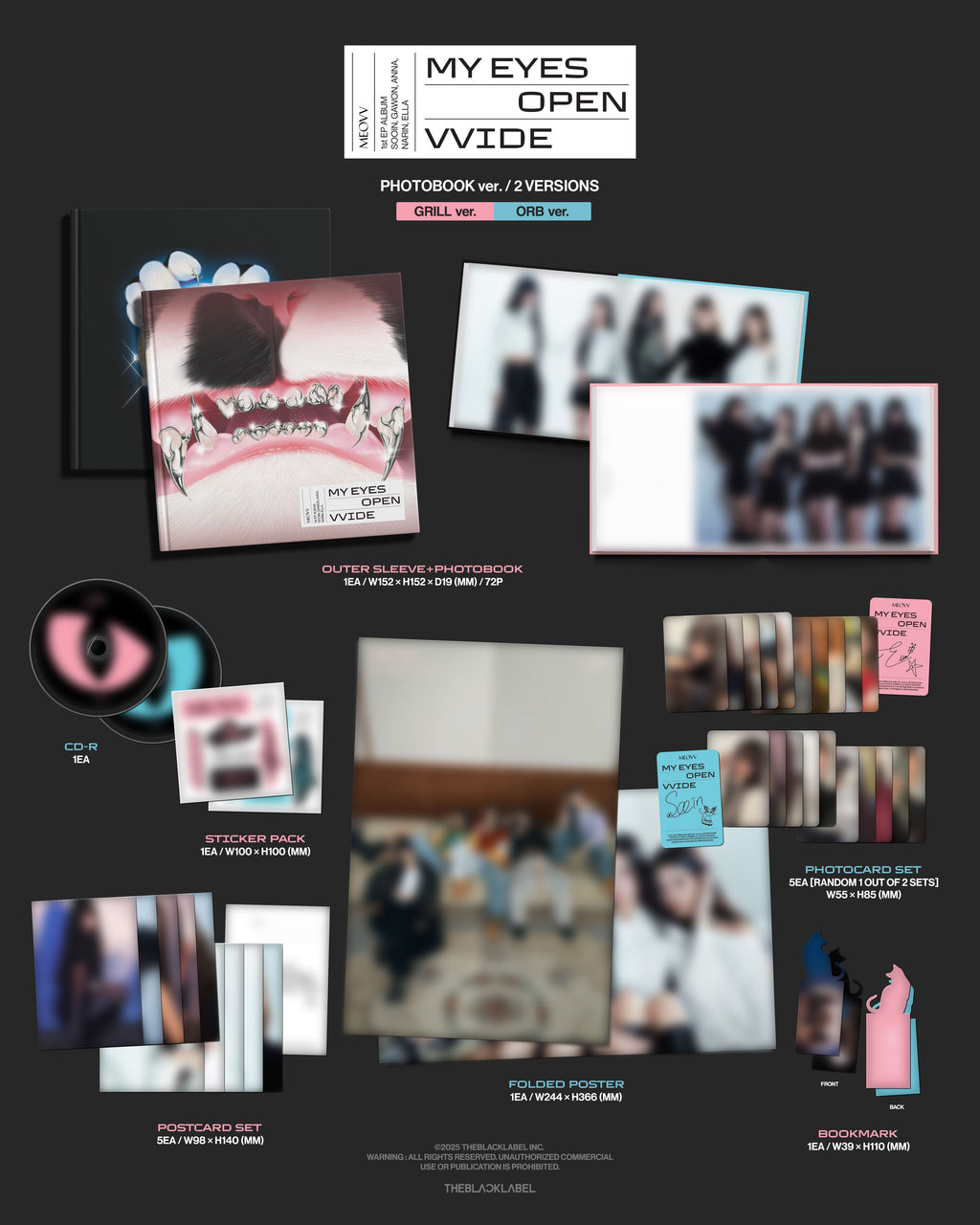MEOVV 1st EP Album 'MY EYES OPEN VVIDE'