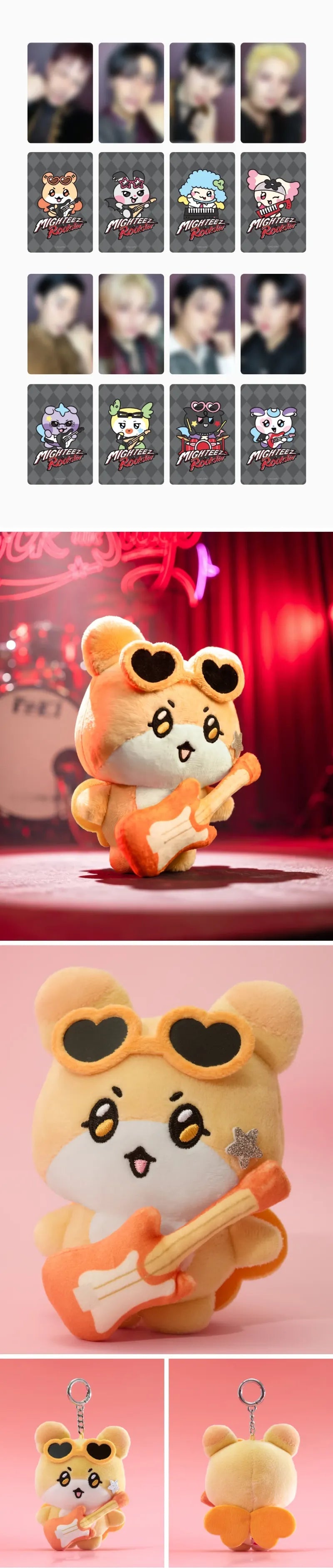 [PREORDER] ATEEZ MD 'MIGHTEEZ Rock The Stage' (Plush Keyring - ROCKSTAR)