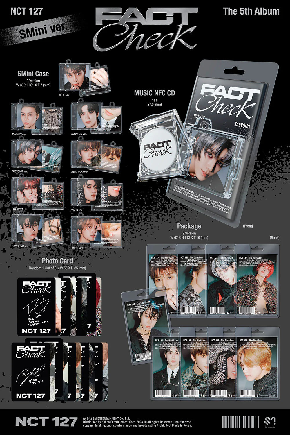NCT 127 The 5th Album 'Fact Check' (SMini Ver.)