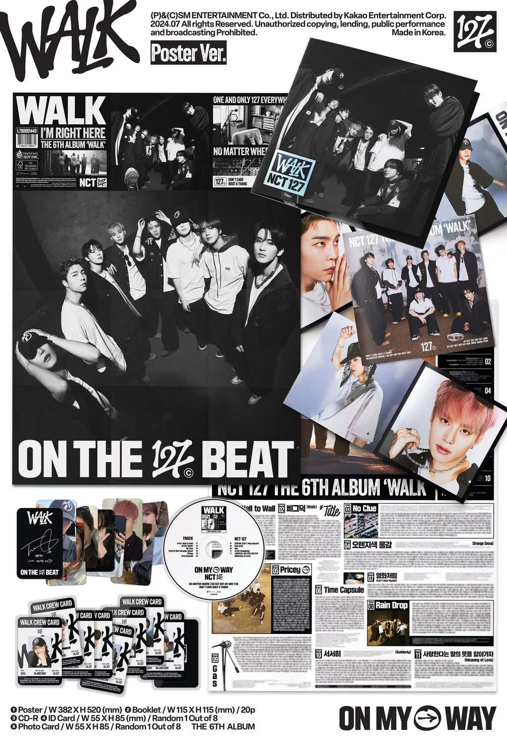 NCT 127 6th Full Album 'WALK' (Poster Ver.)