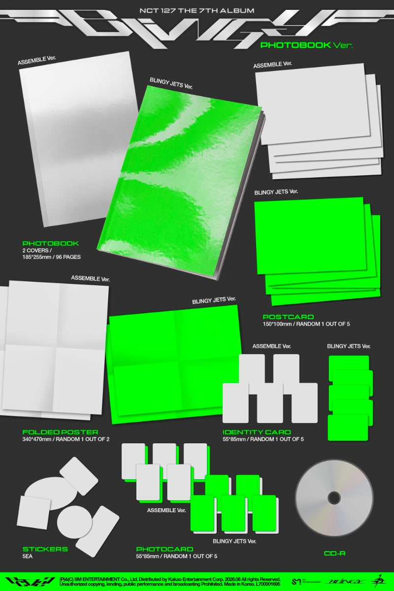 [PREORDER] NCT 127 7th Full Album 'BLINGY' (Photobook Ver.)