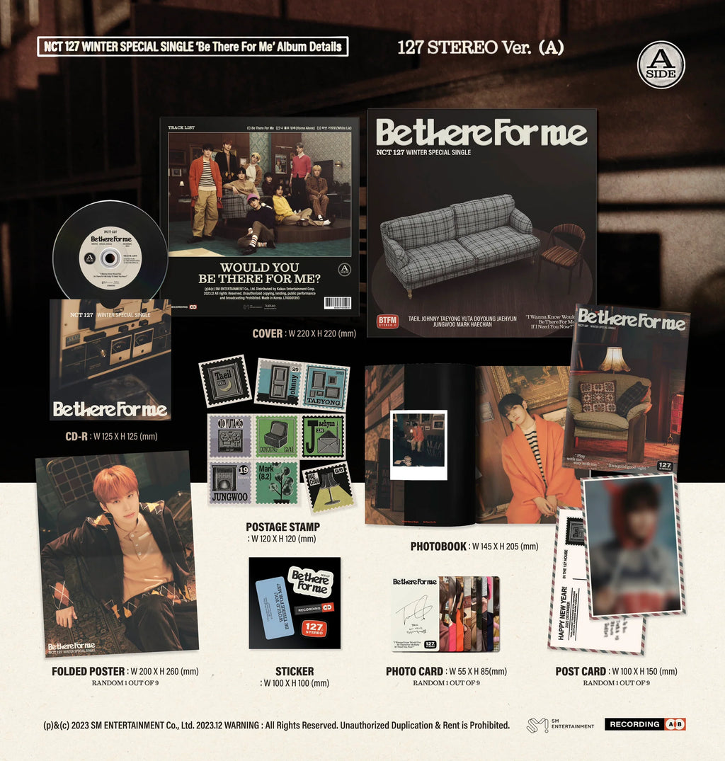 NCT 127 - Winter Special Single 'Be There For Me' (127 STEREO Ver.)