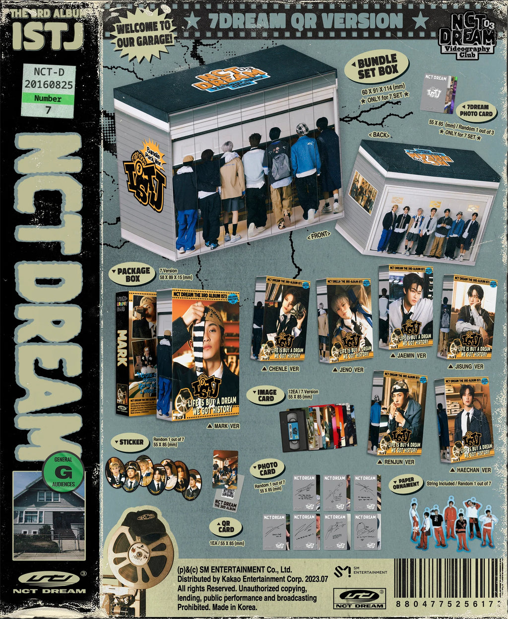 NCT DREAM 3rd Full Album 'ISTJ' (7DREAM QR / Smart Album Ver.)