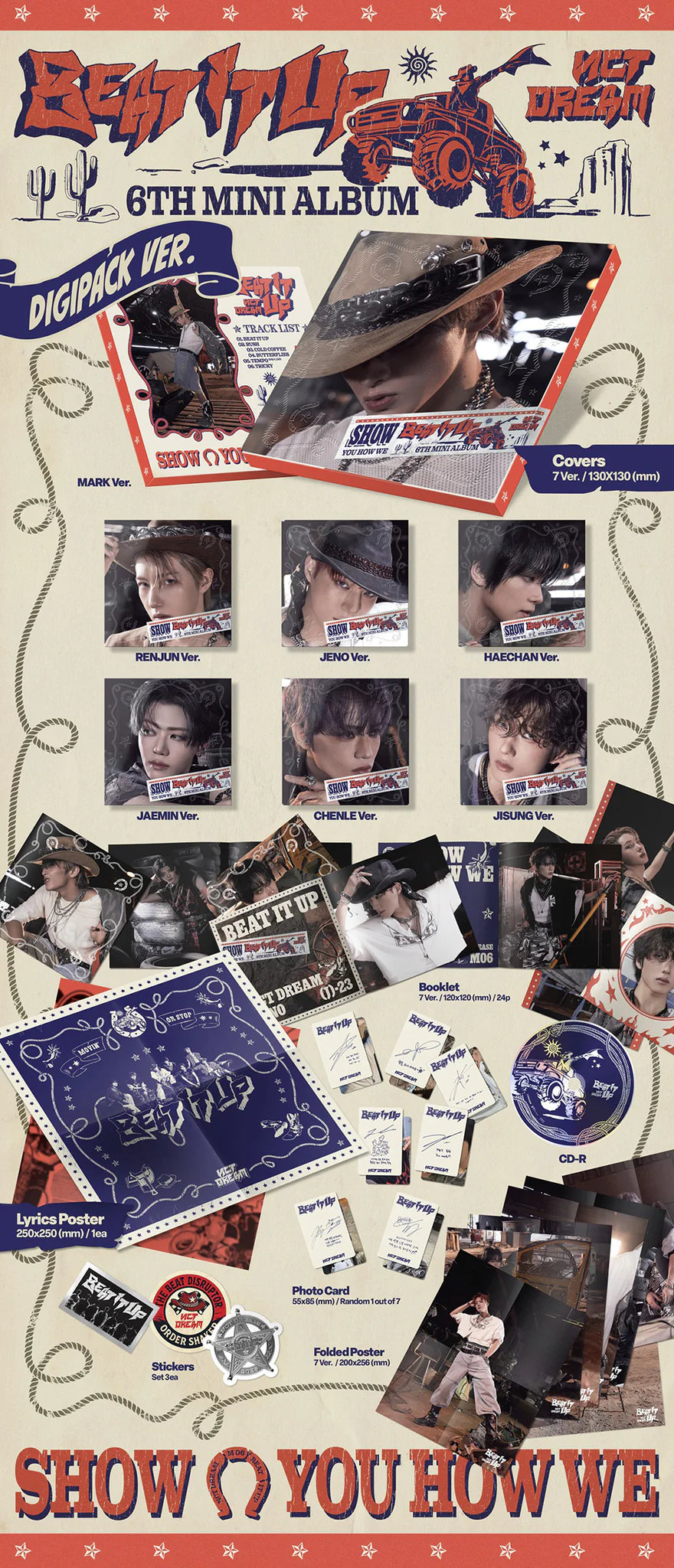 NCT DREAM 6th Mini Album 'Beat It Up' (Digipack Ver.)