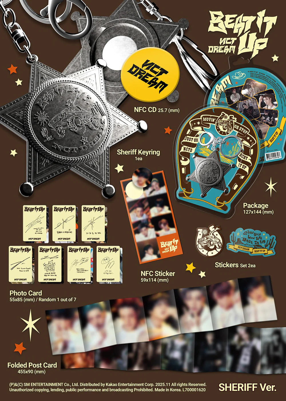 NCT DREAM 6th Mini Album 'Beat It Up' (Sheriff Ver.)