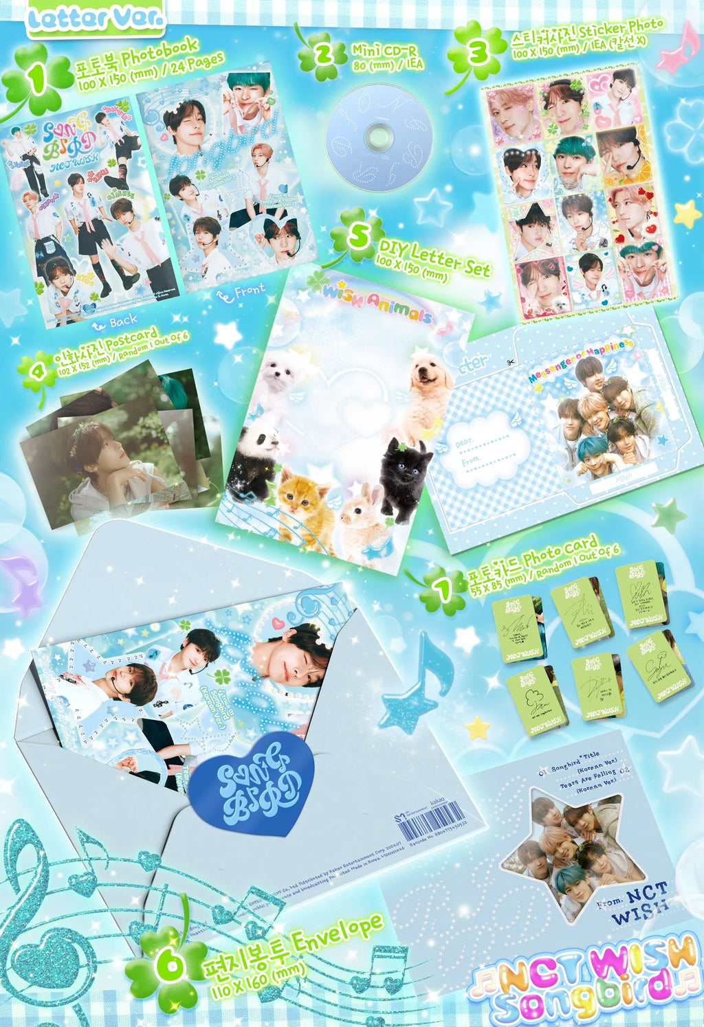 NCT WISH Single 'Songbird' (Letter Ver.)