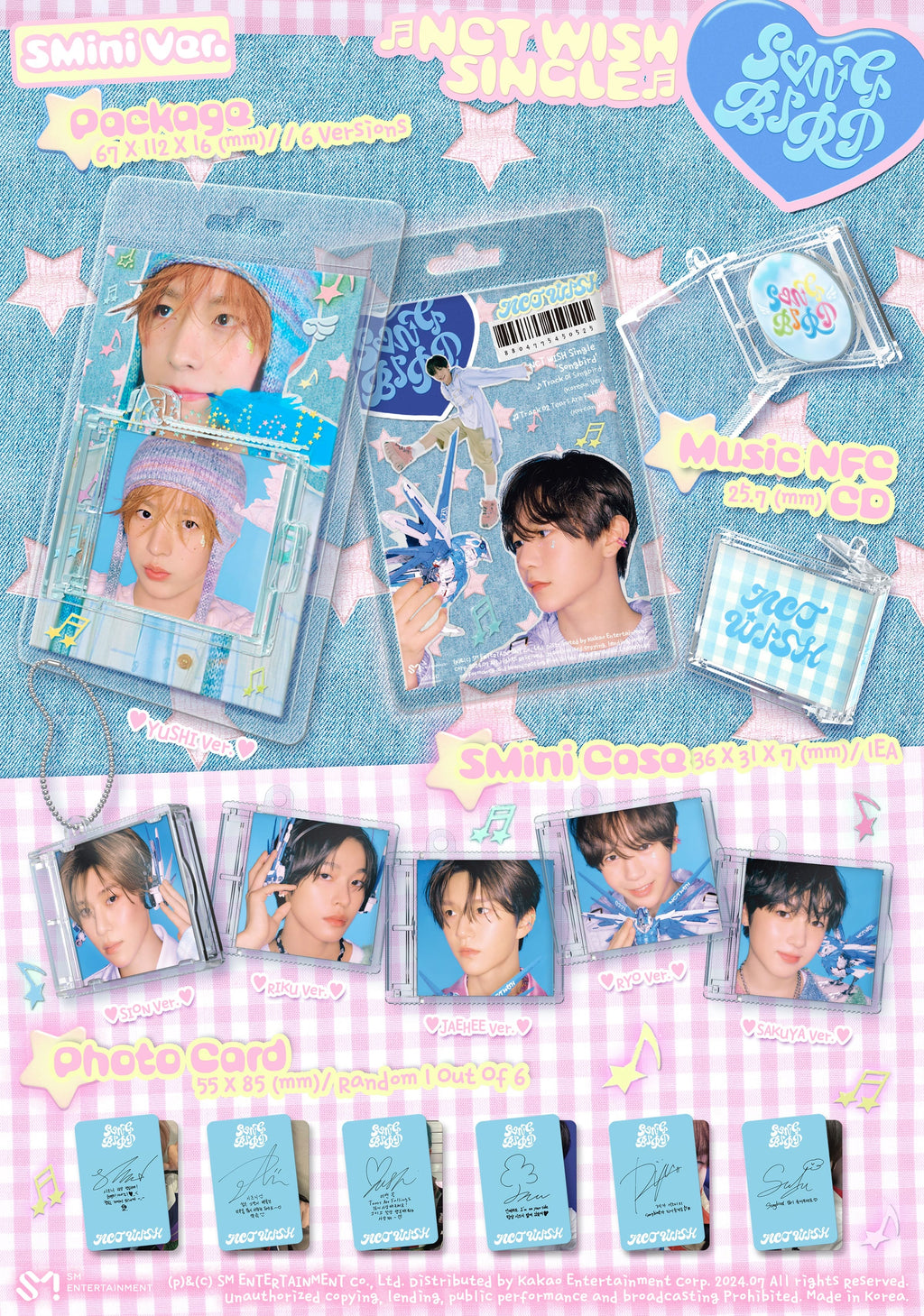 NCT WISH Single 'Songbird' (SMini Ver.)