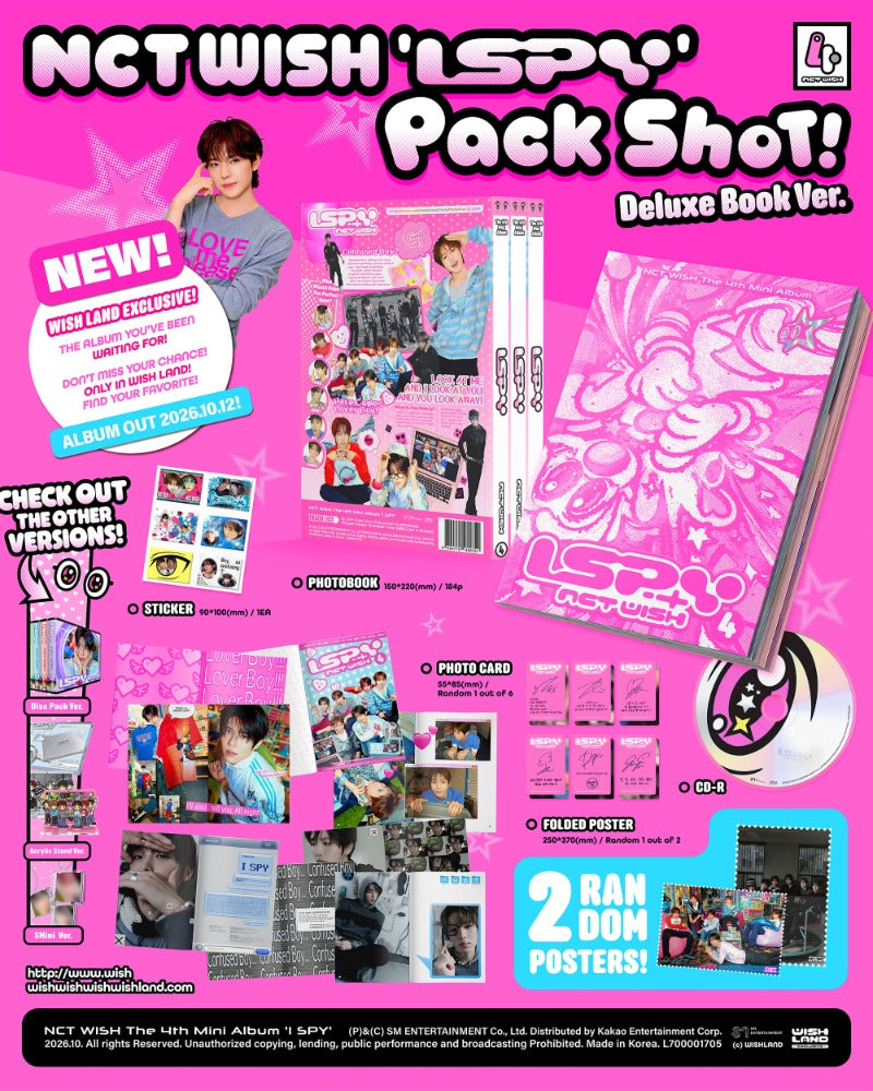 NCT WISH 4th Mini Album 'I SPY' (Deluxe Book Ver.)
