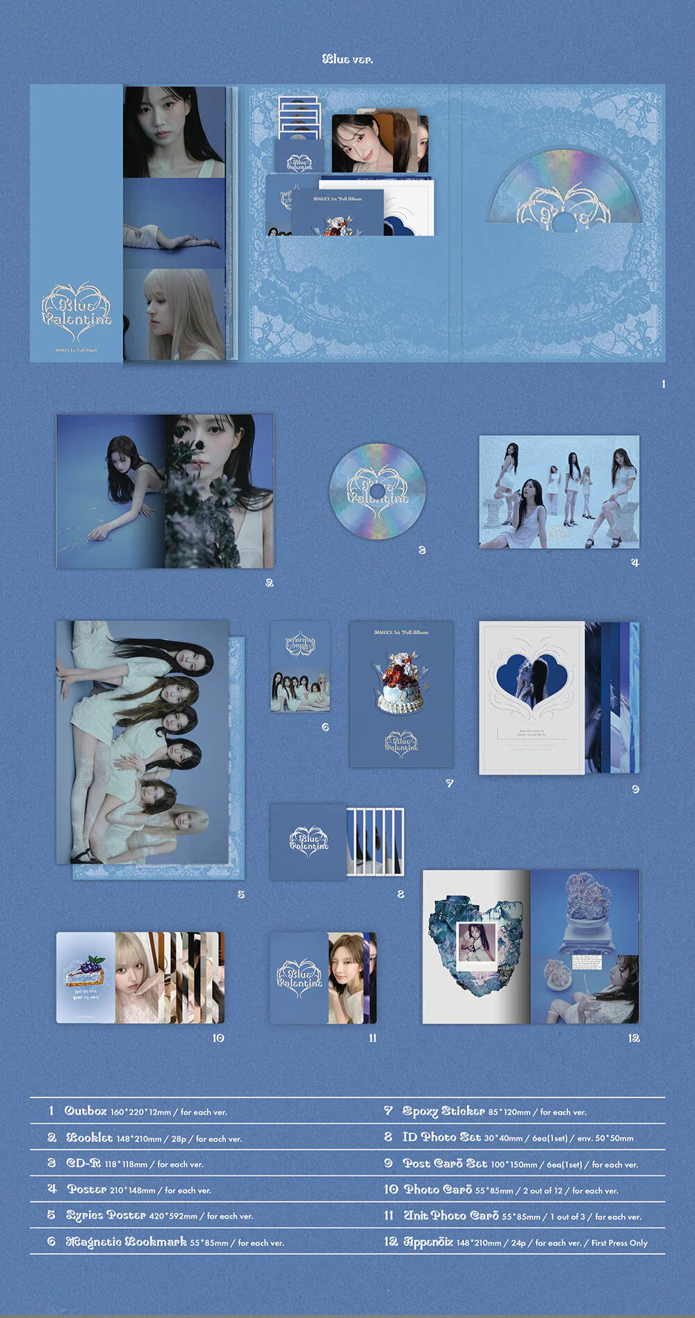 NMIXX 1st Full Album 'Blue Valentine'