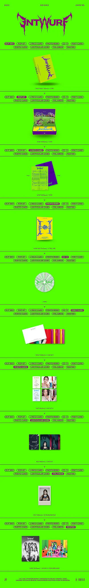 NMIXX 2nd Single Album 'ENTWURF' (Limited Ver.)